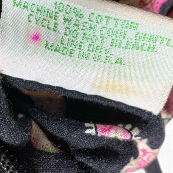 Vera Bradley Black and Pink Elephant Hobo Bag - Picture 8 of 8